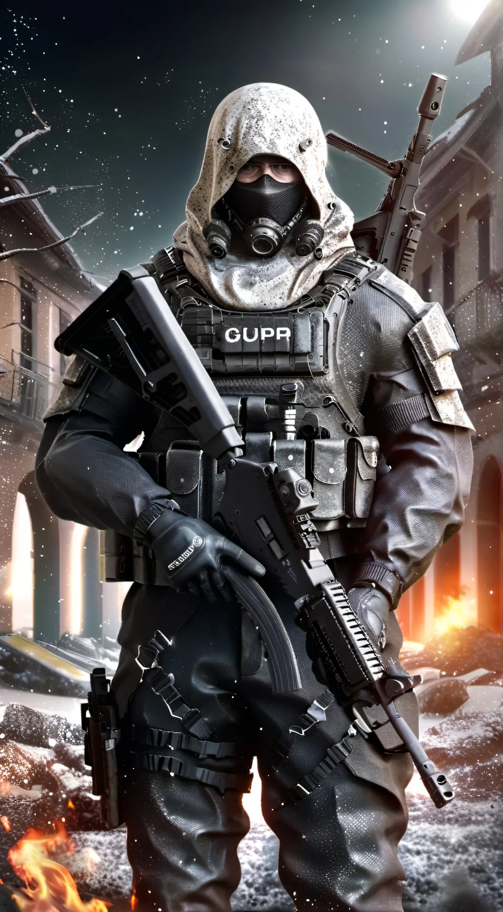 ai character: Ryen (Scp guard) background