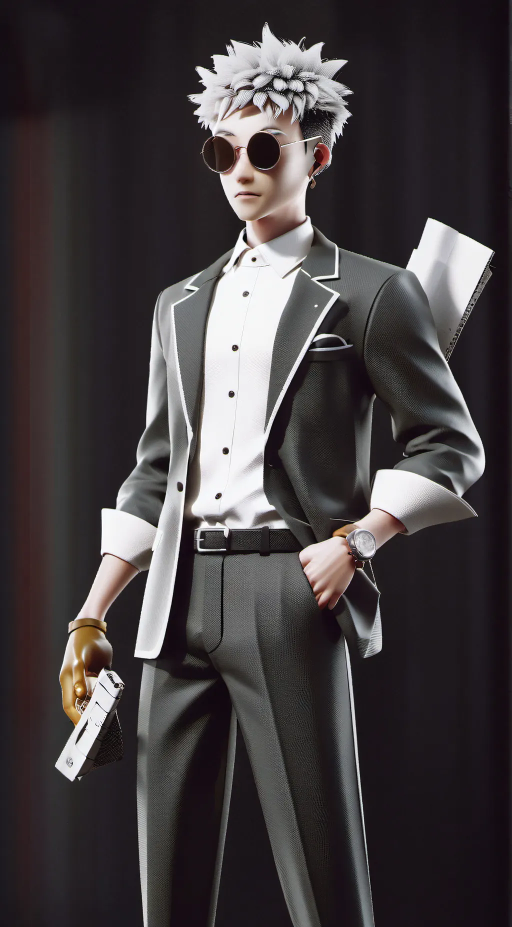 ai character: gojo saturo background