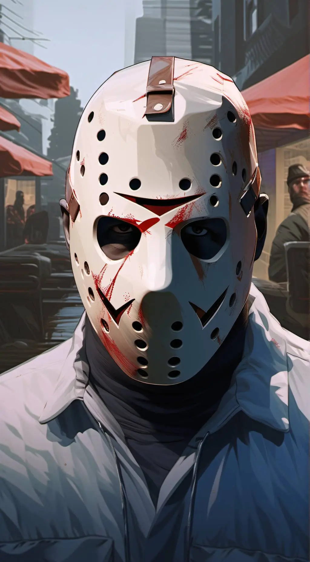 ai character: Friday the 13th  background