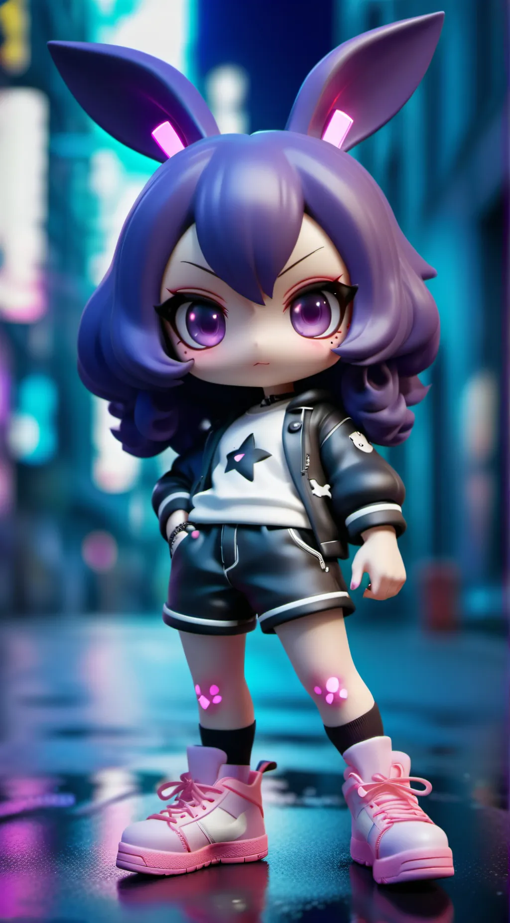 ai character: Kuromi!(Human ver) background