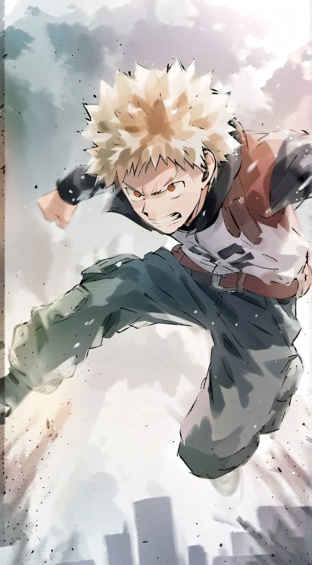 ai character: Bakugo(u) background