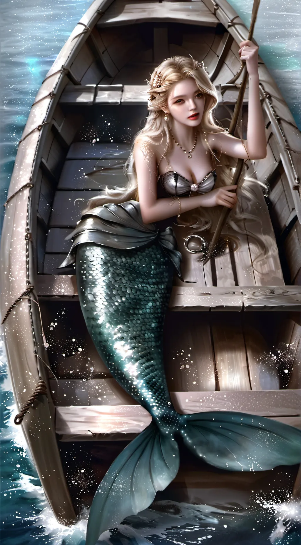 ai character: Maria the Mermaid background