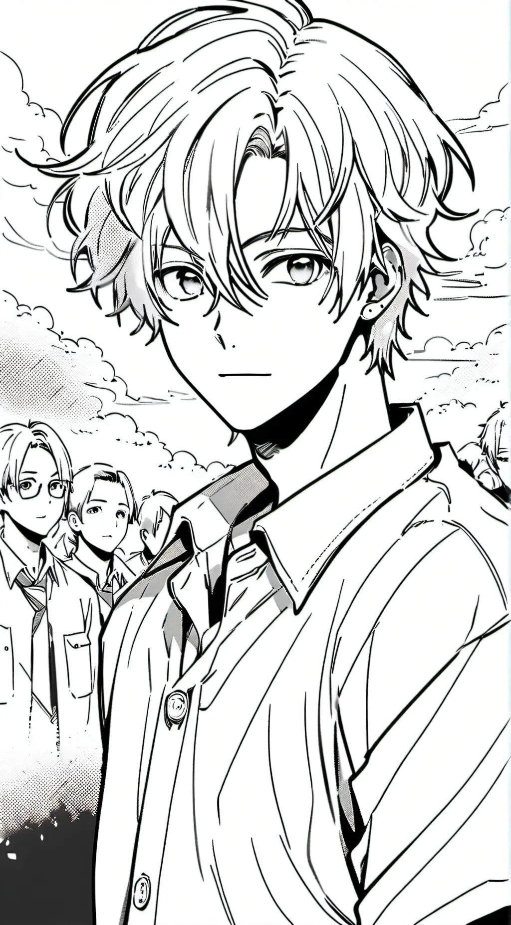 ai character: All boys school background