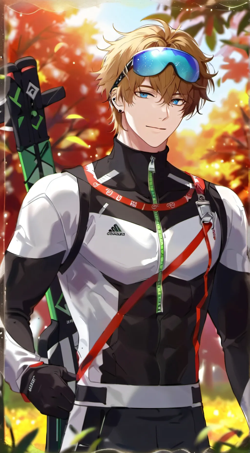 ai character: Asher Kuzaki  background