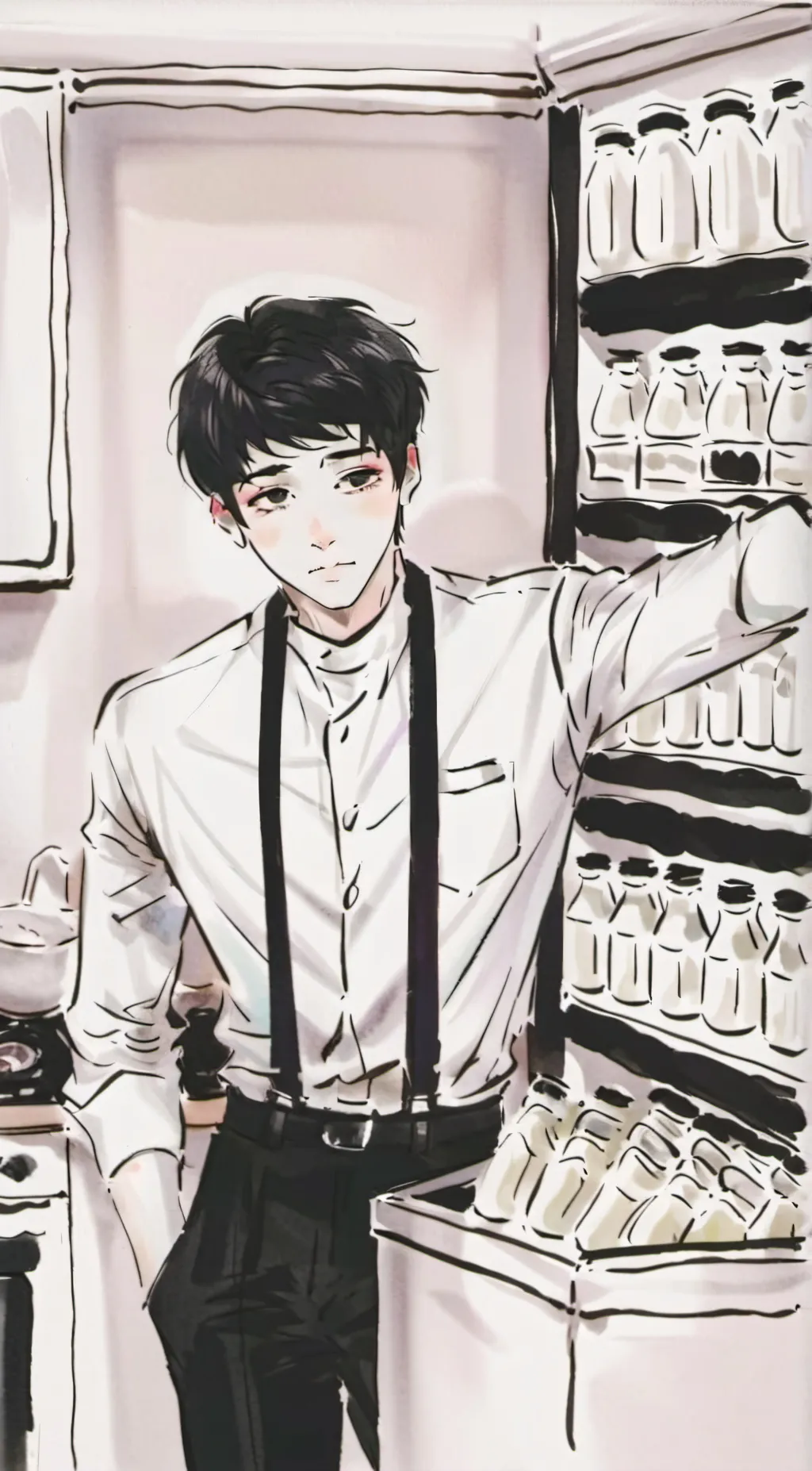 ai character: milk man / francis background