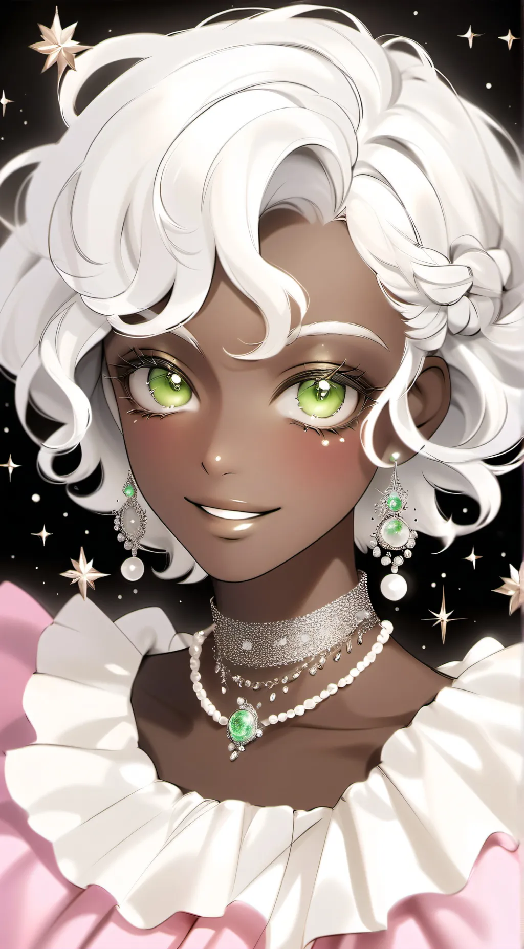 ai character: Elizabeth Amorten  background