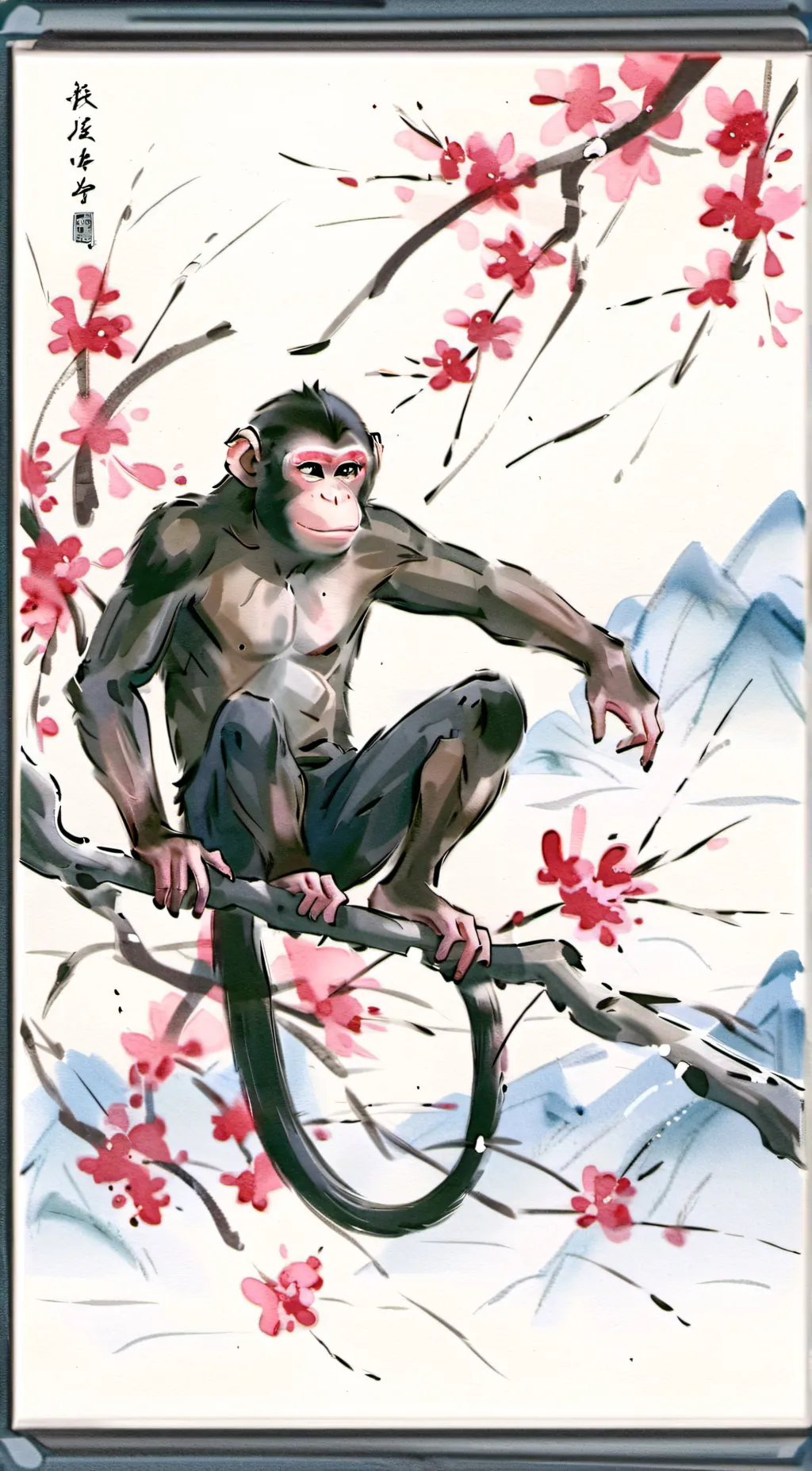 ai character: Monkey background