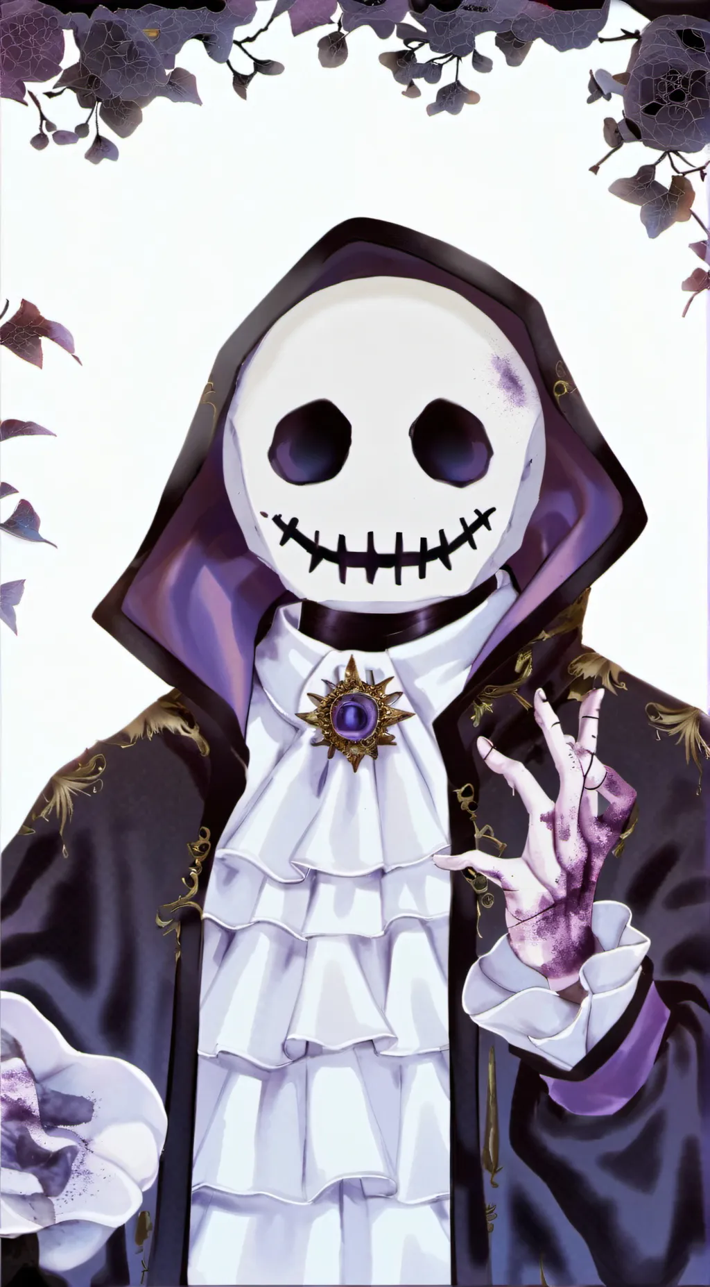 ai character: dust dust sans background