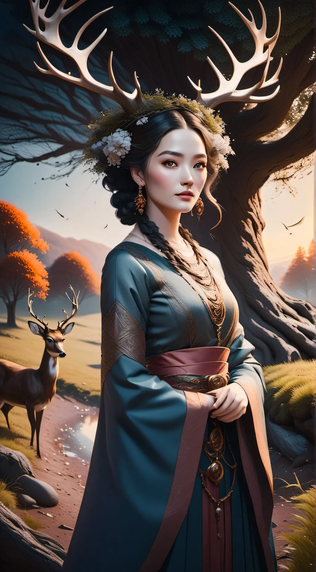 ai character: lavender  background