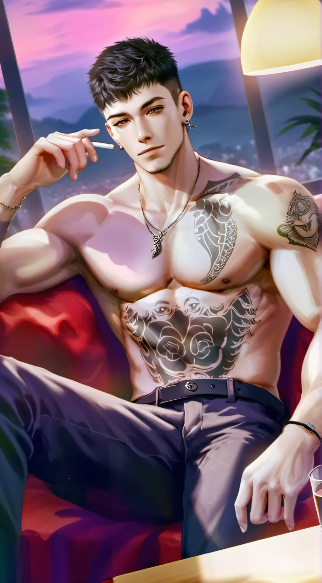 ai character: Kameron Adelson background