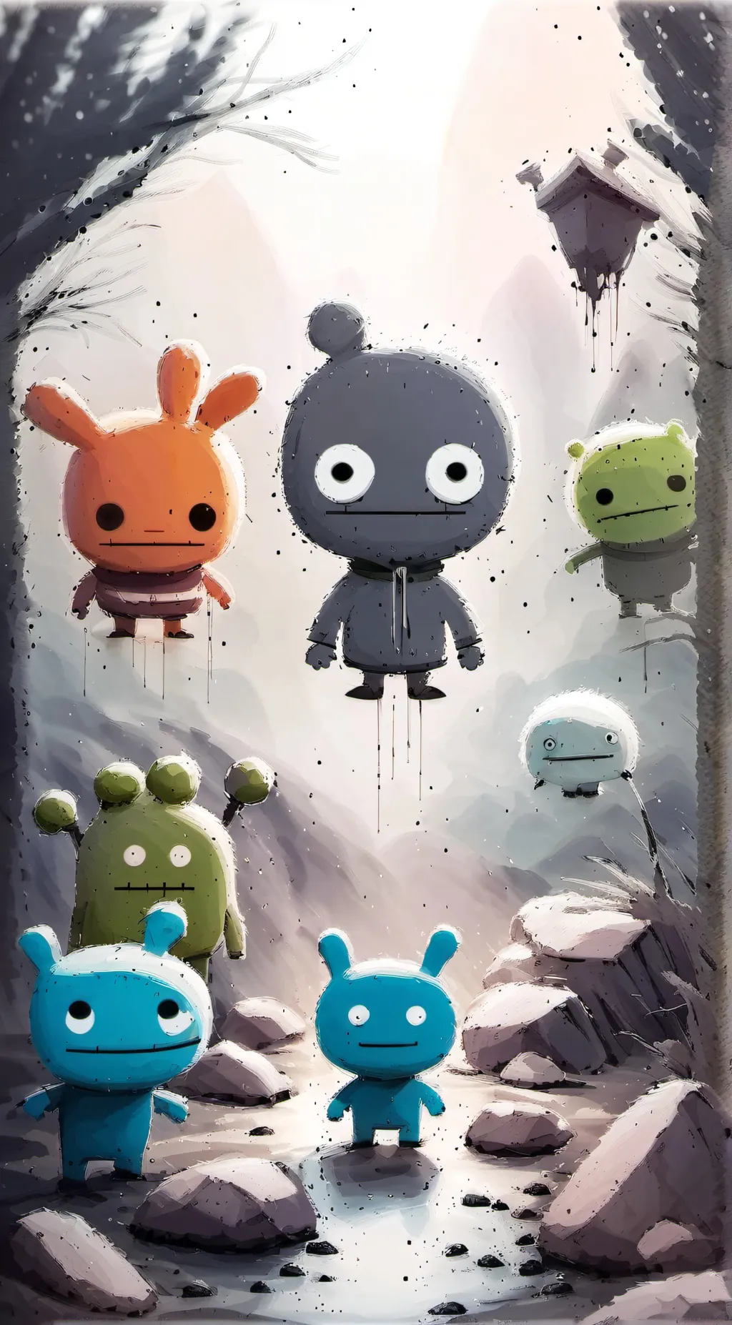 ai character: Uglydolls background