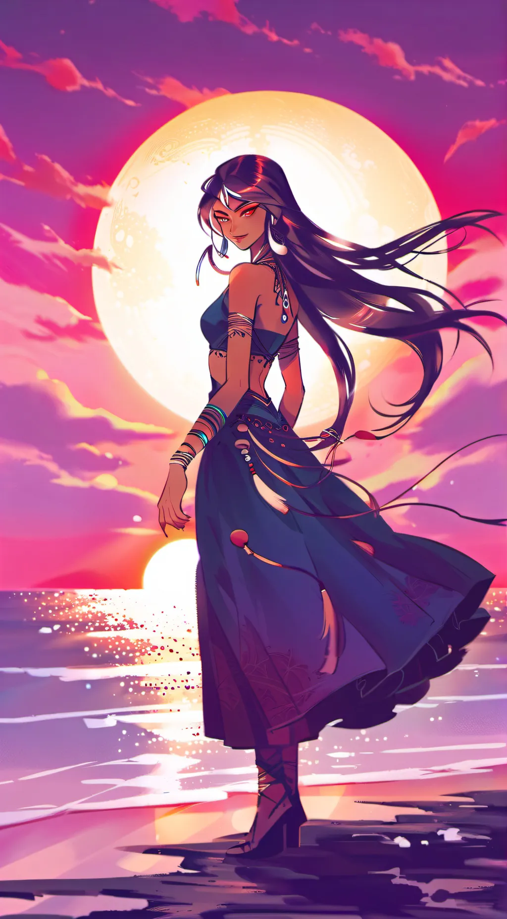 ai character: Marina background