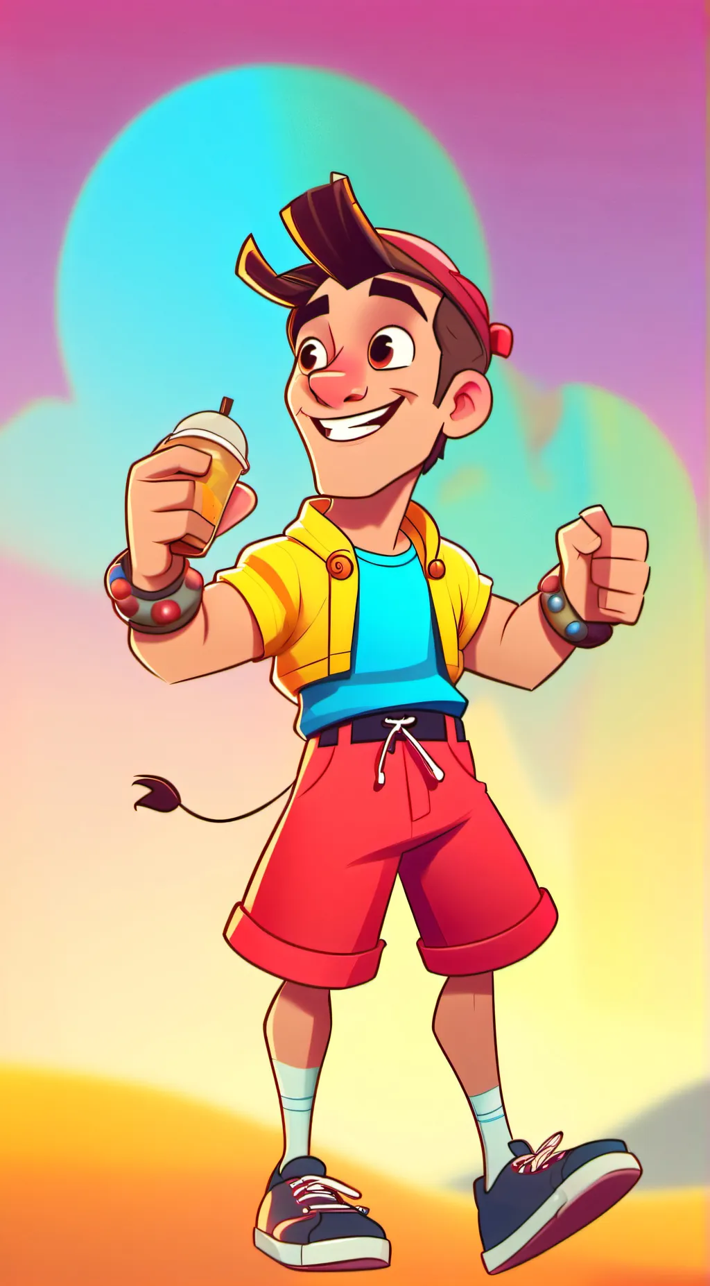 ai character: This one is a test background