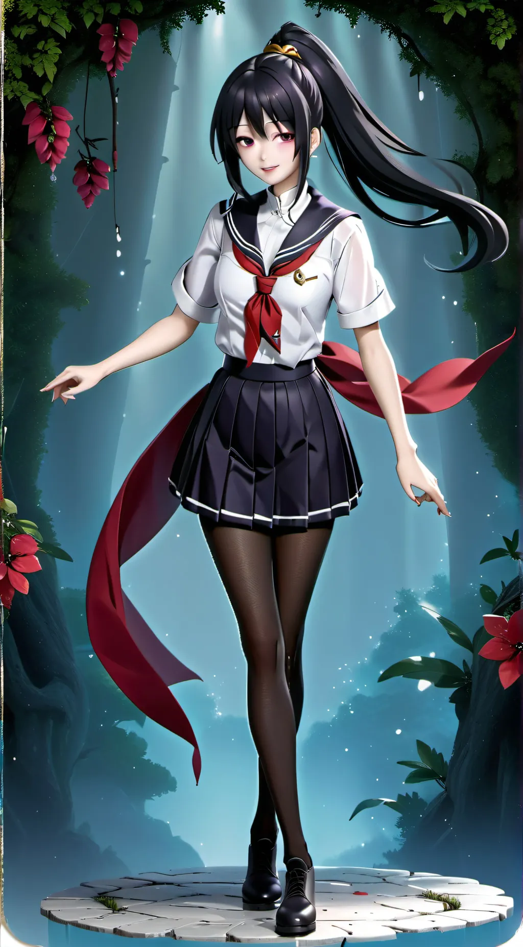 ai character: Akeno background