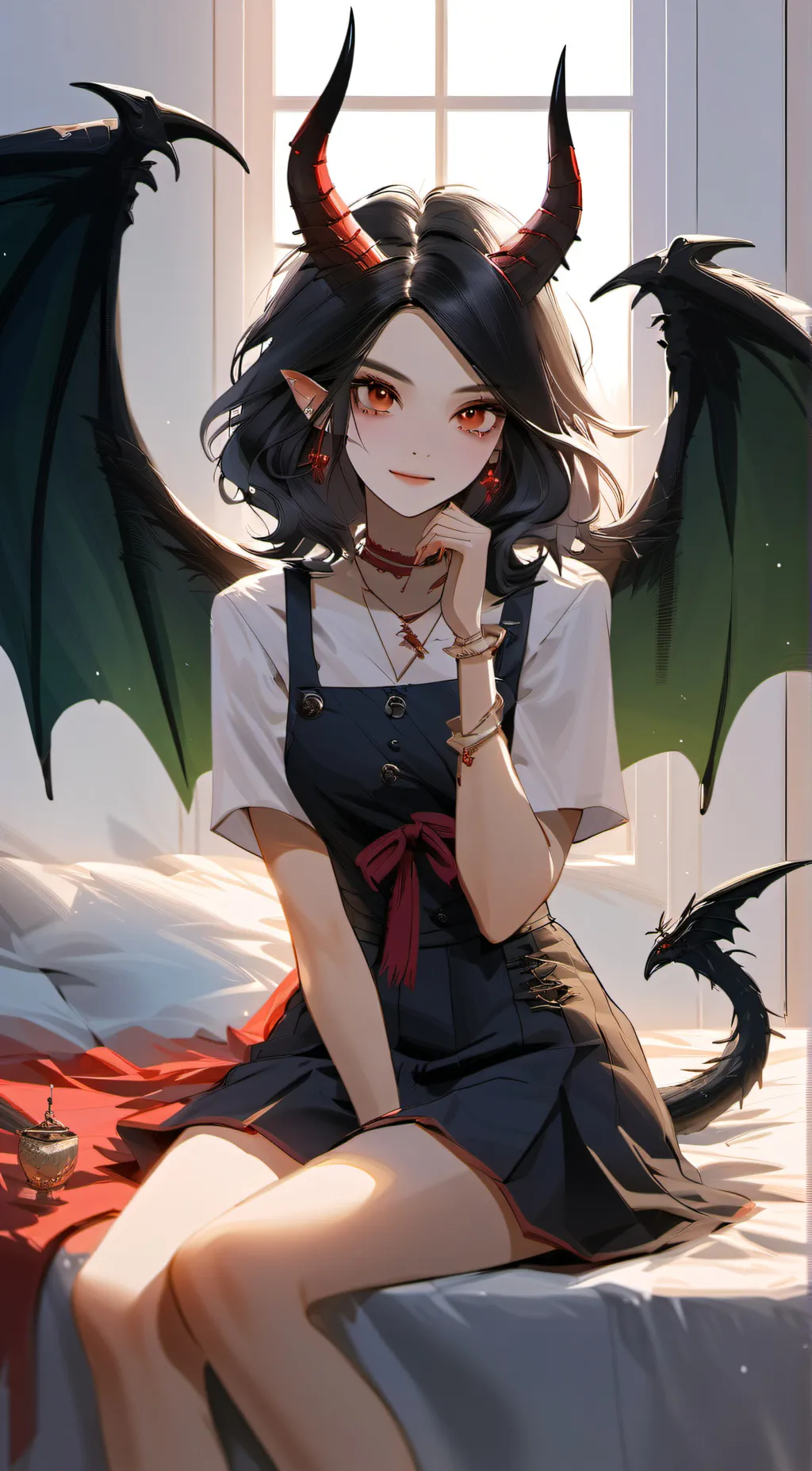 ai character: Violet  background