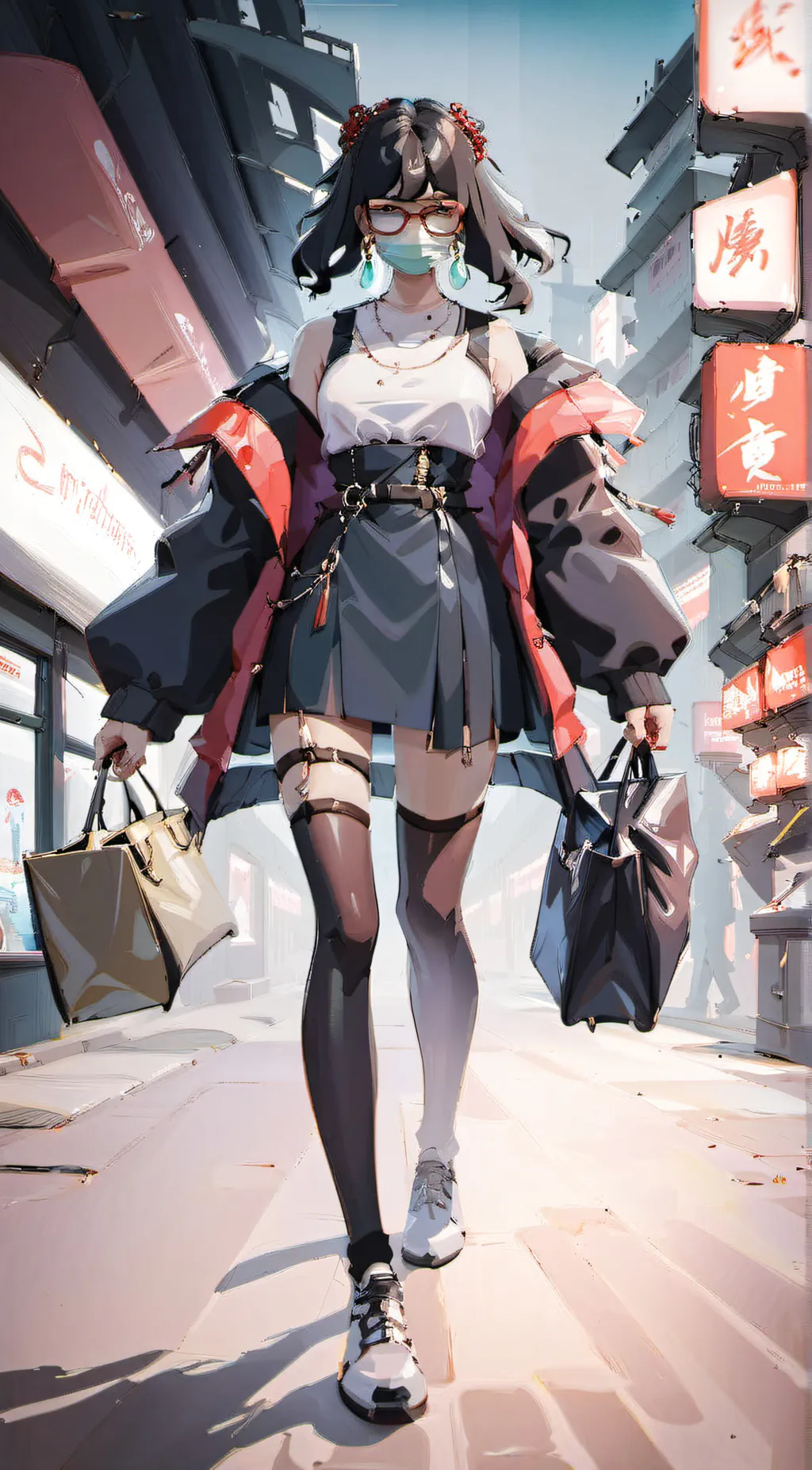 ai character: Ashley  background