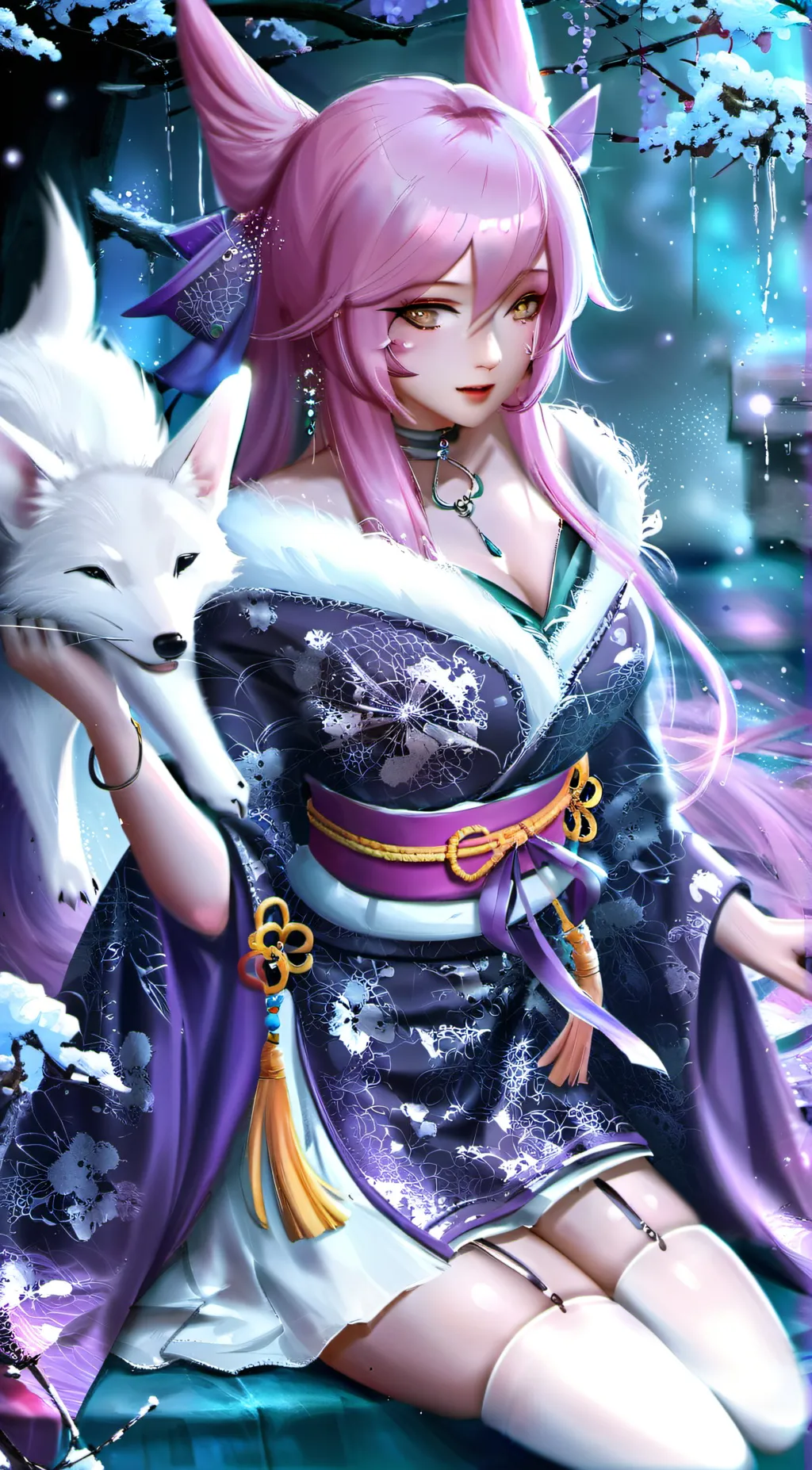 ai character: Sakura background