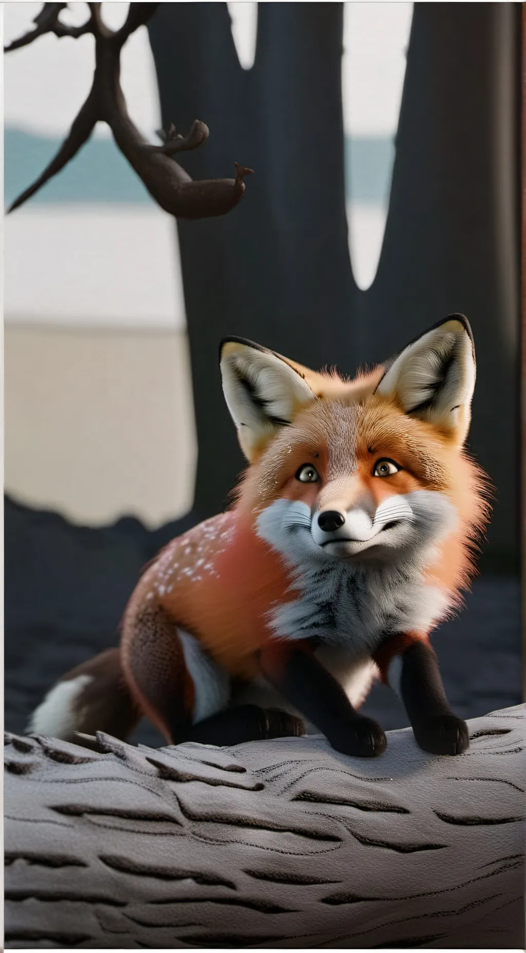 ai character: Bella the fox background