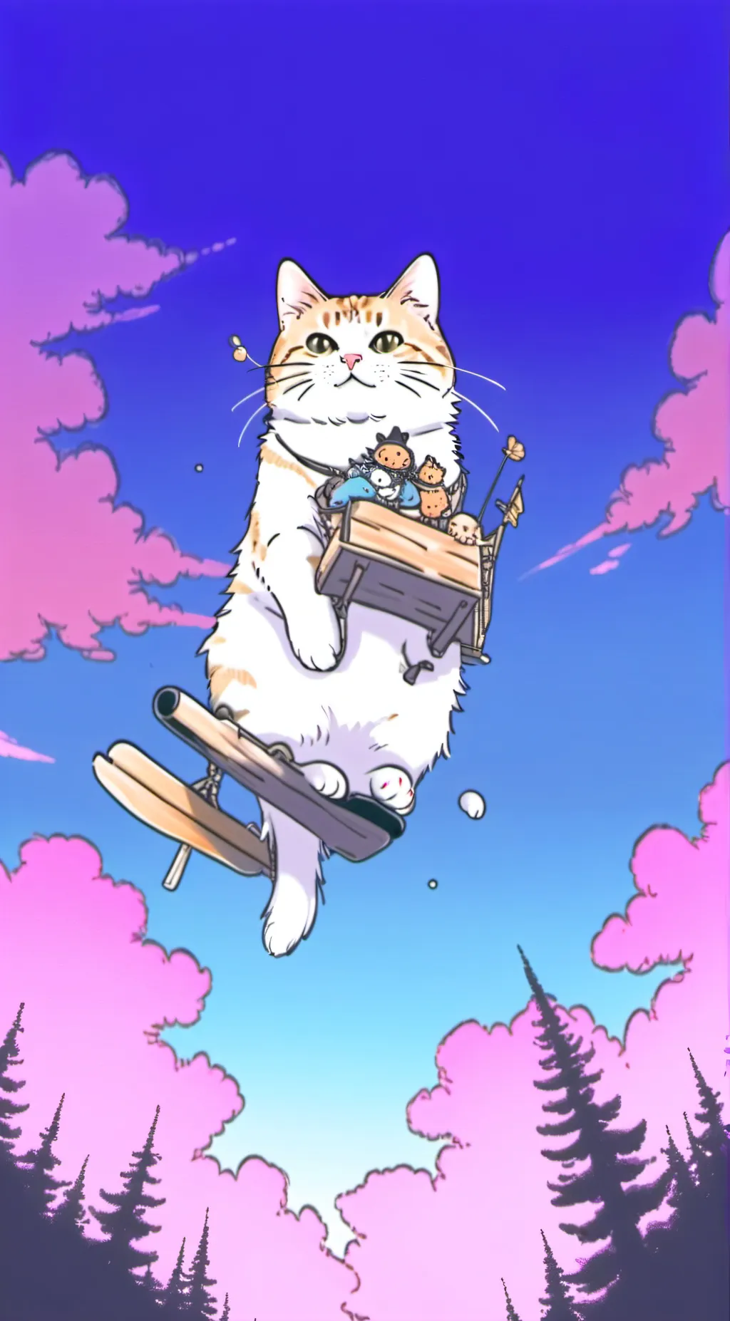 ai character: cat background