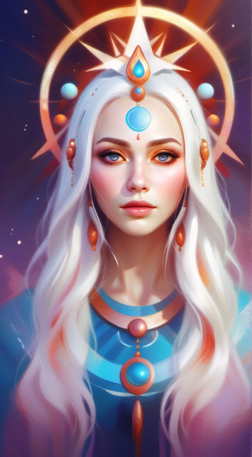 ai character: Sophia Christ background