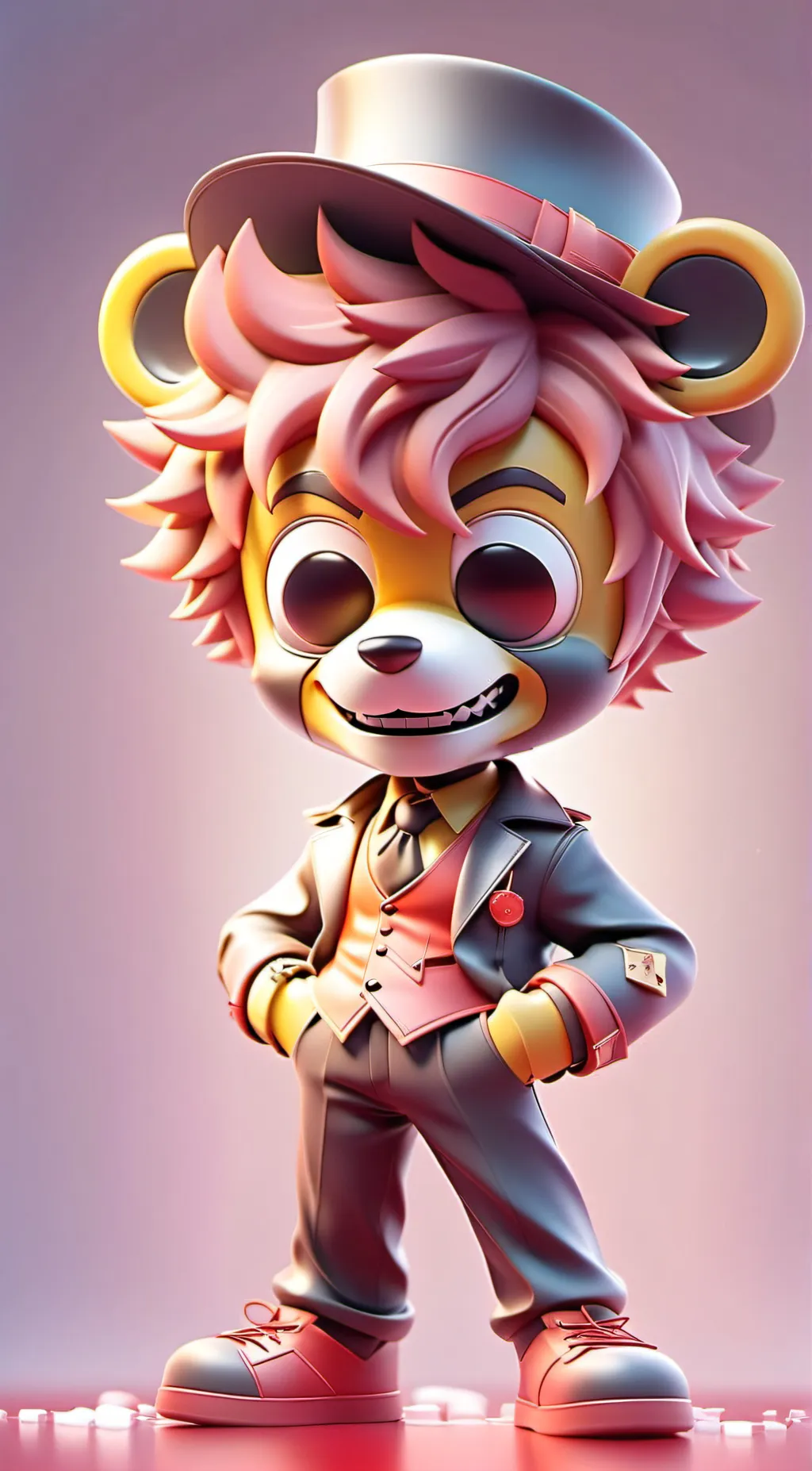 ai character: glamrock freddy  background