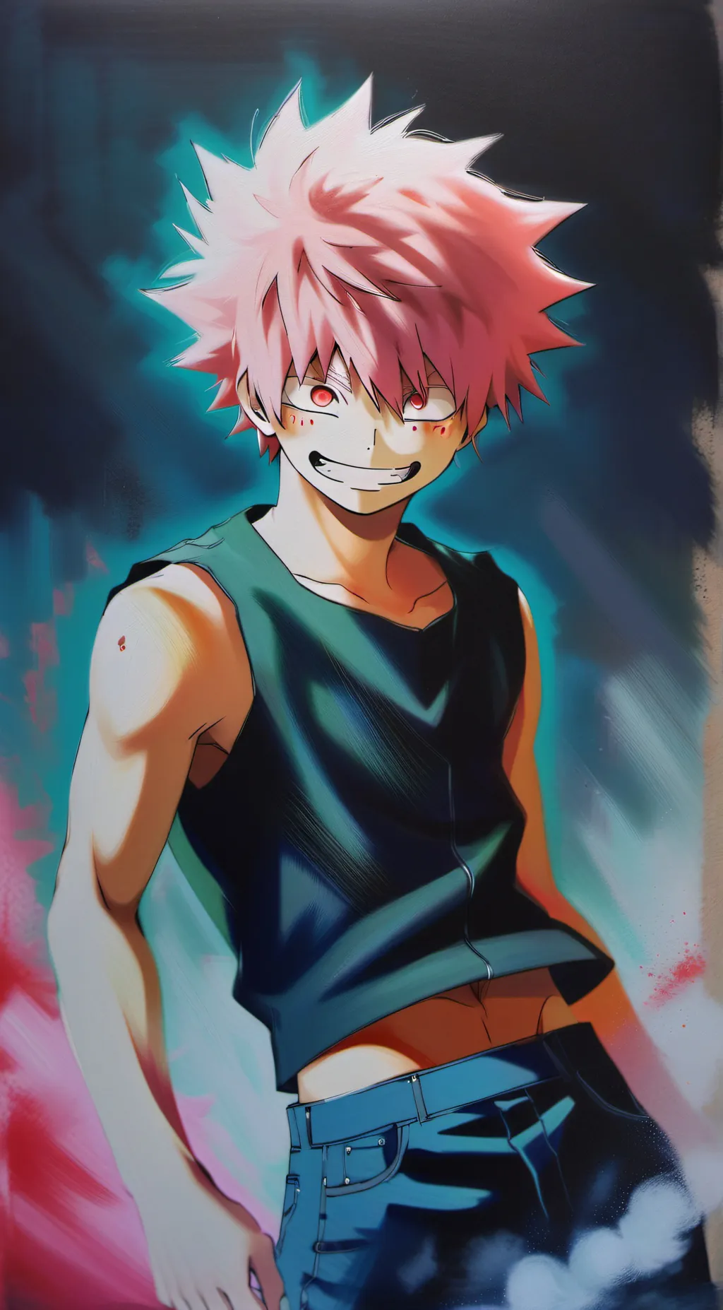 ai character: Katsuki bakugo background