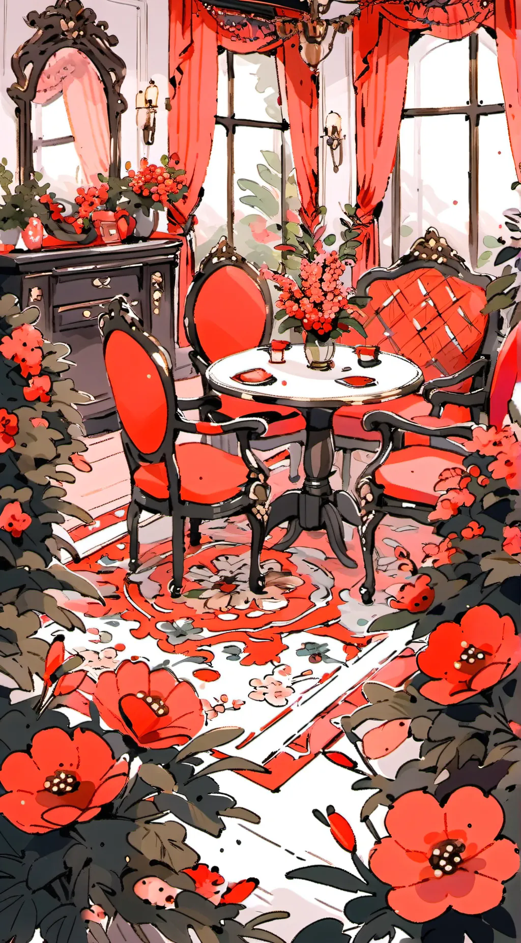 ai character: Radioapple background