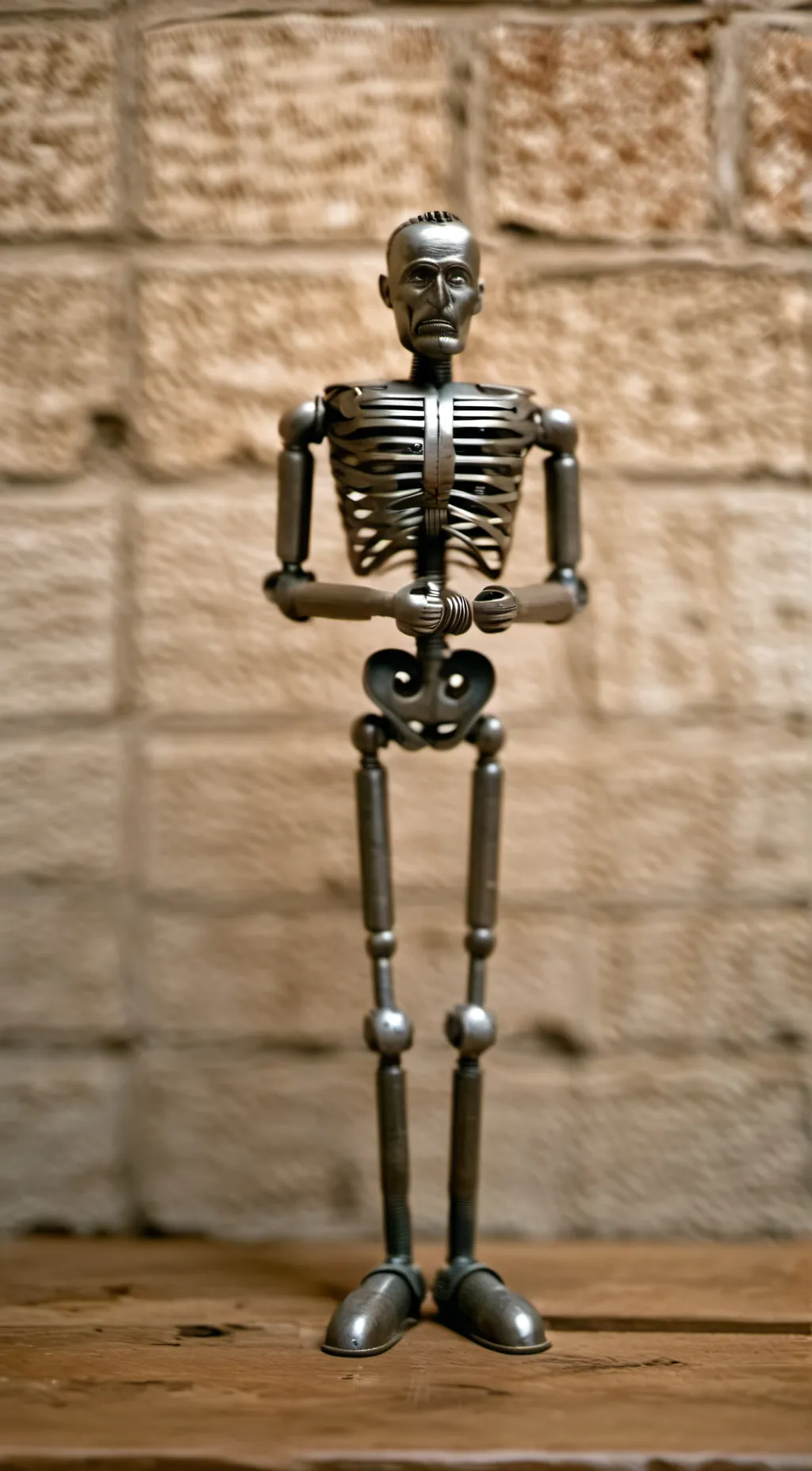 ai character: Metal man background