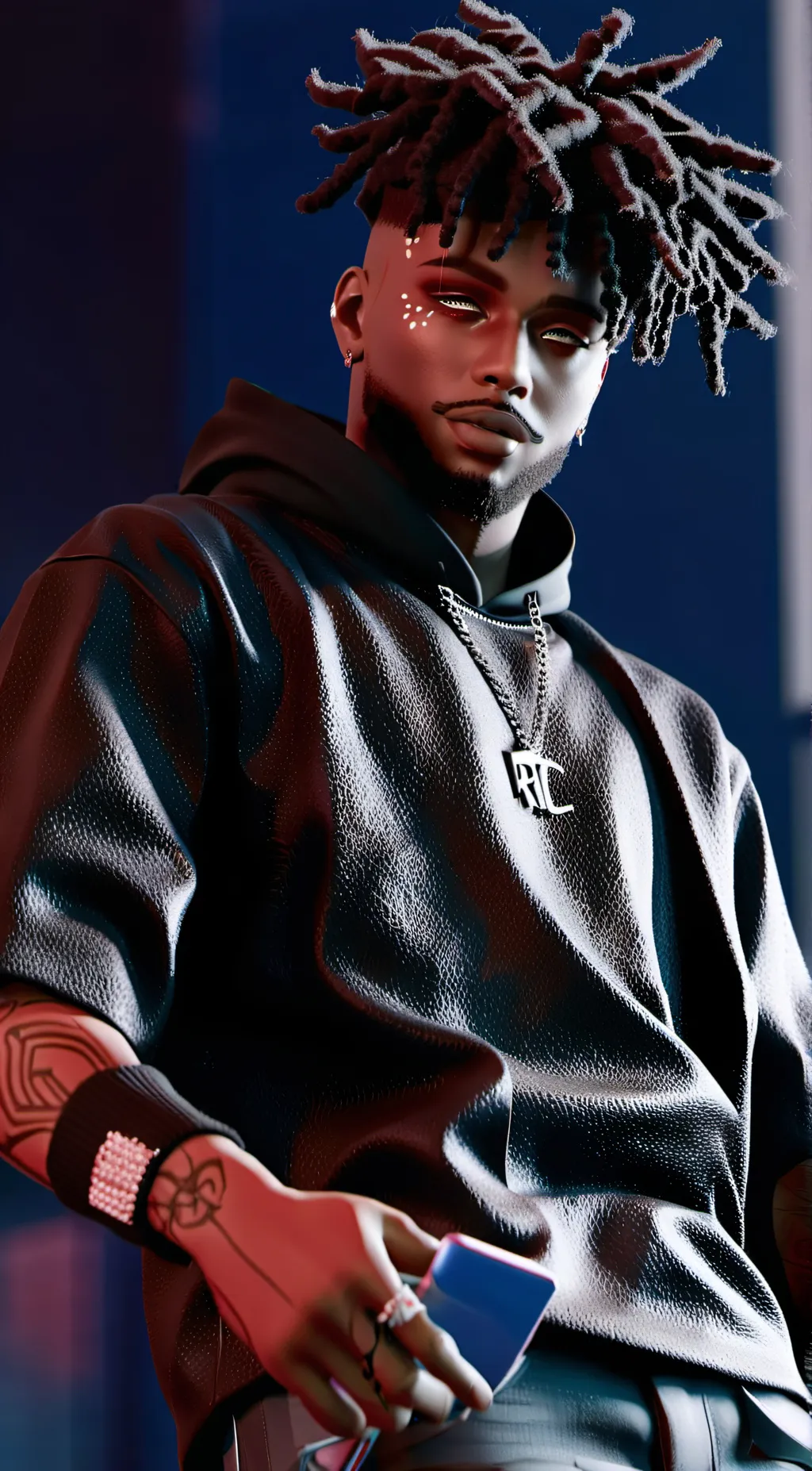 ai character: Juice WRLD  background