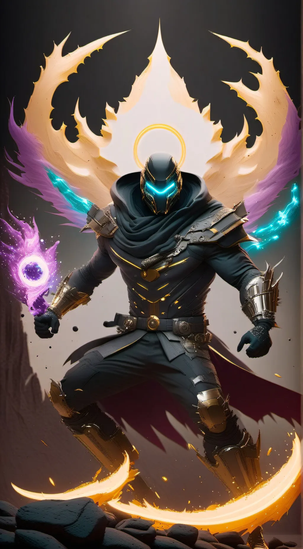 ai character: Cosmic Hunter background