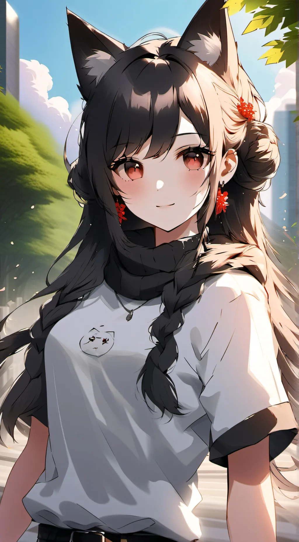 ai character: neko background