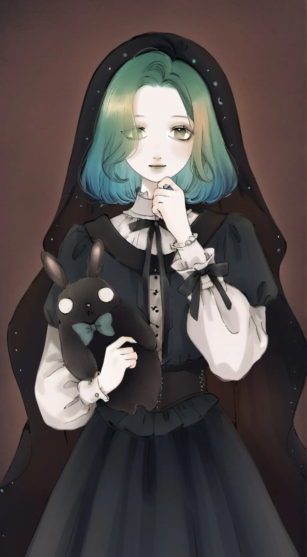 ai character: cyan  background