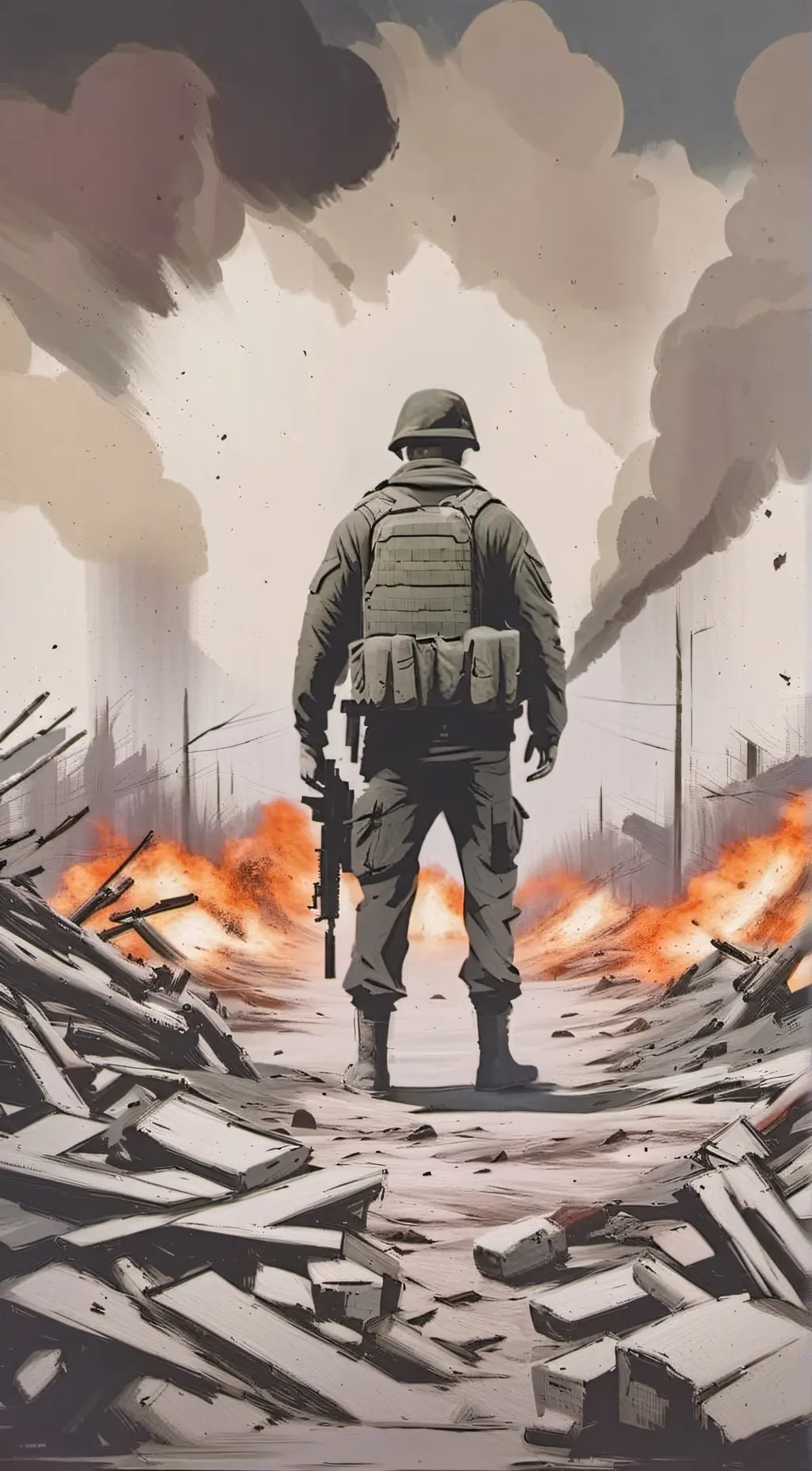 ai character: The truth of war  background