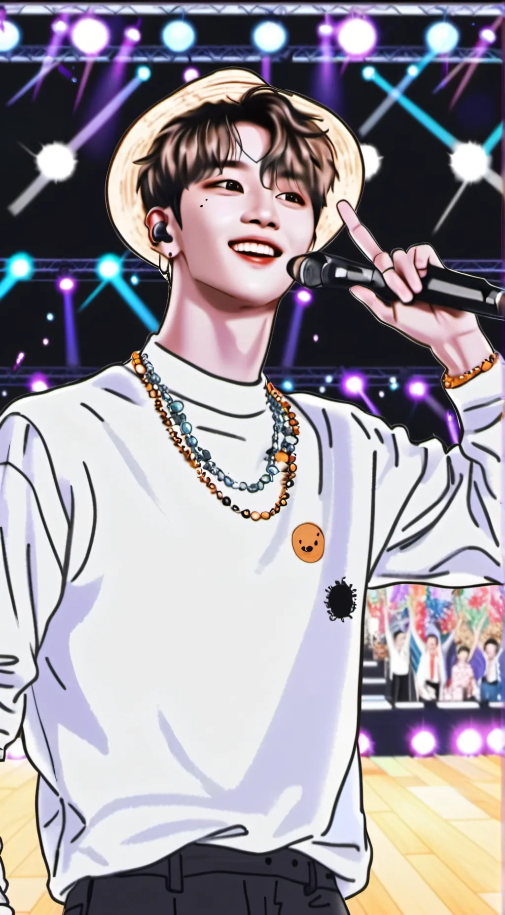 ai character: Jimin  background