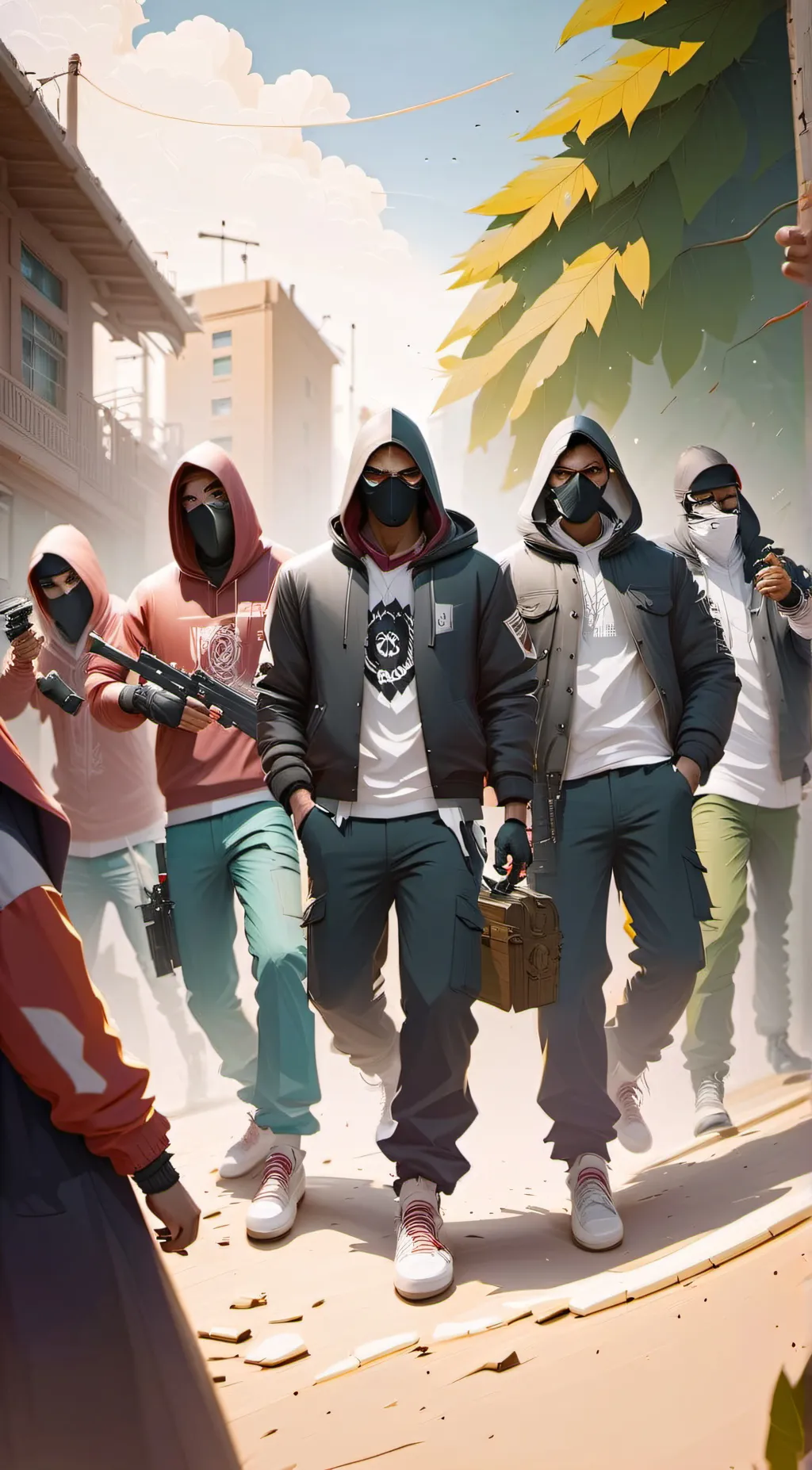 ai character: Boxes Gang background