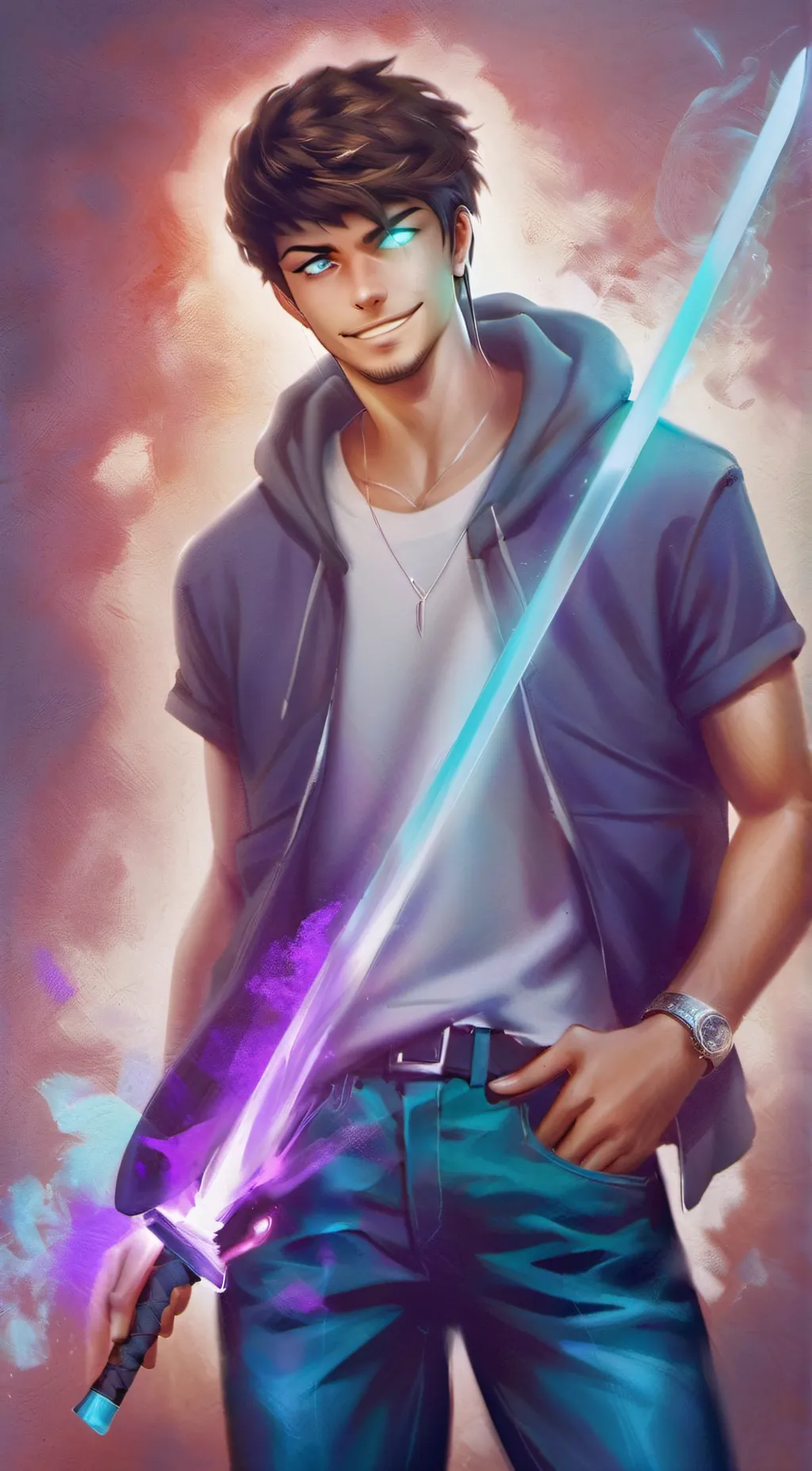 ai character: herobrine  background