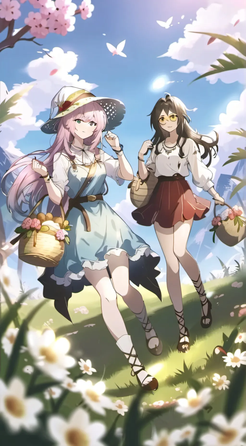 ai character: elli and mia background