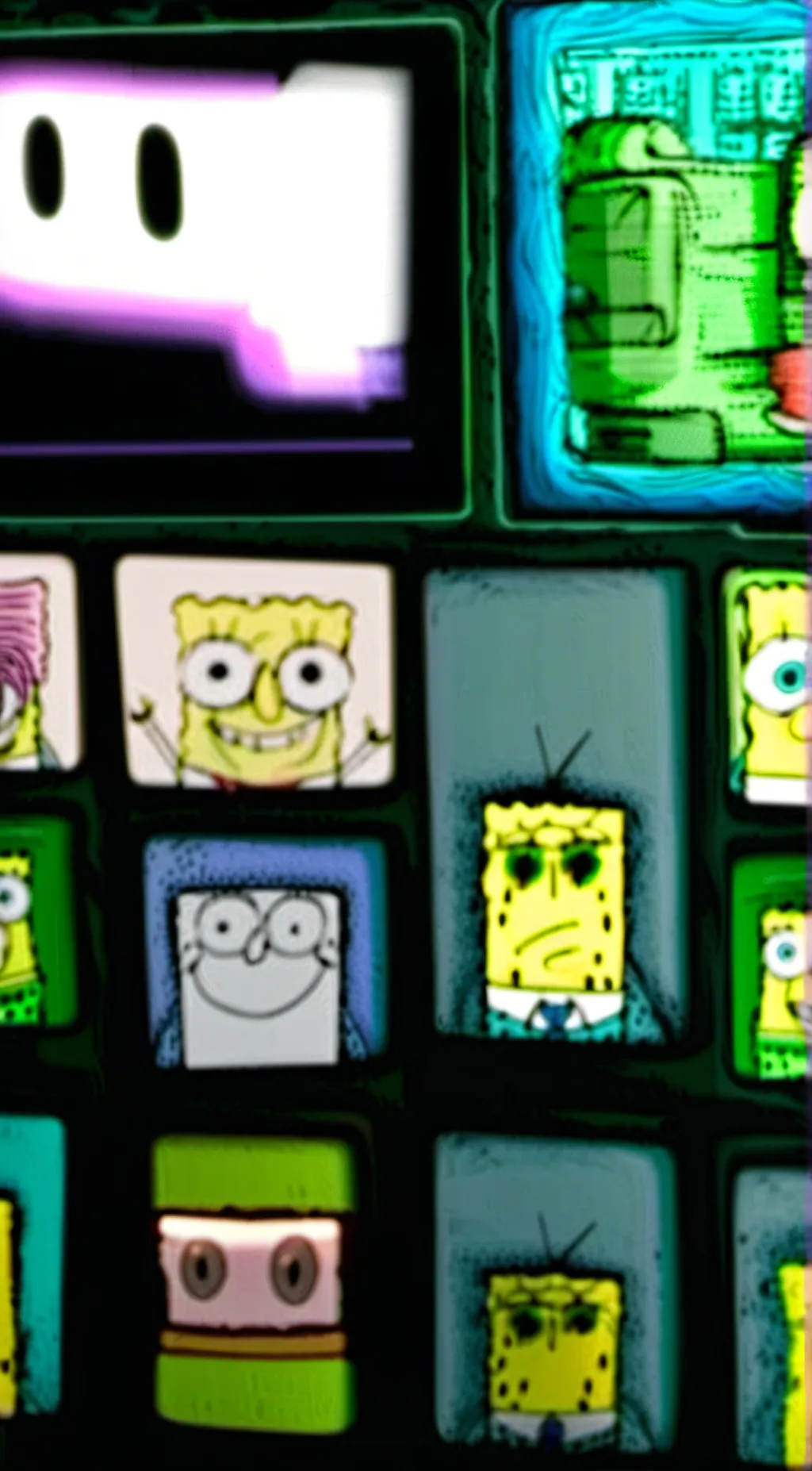 ai character: Bootleg SpongeBob background