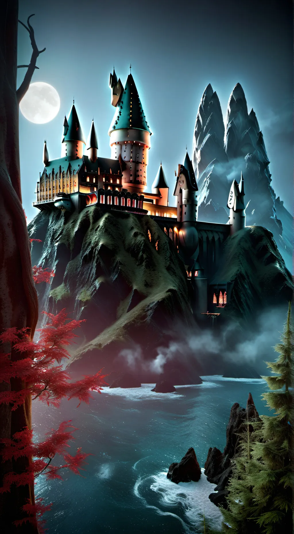 ai character: Hogwarts background