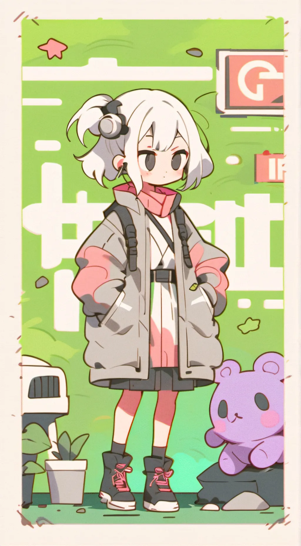 ai character: Abby  background