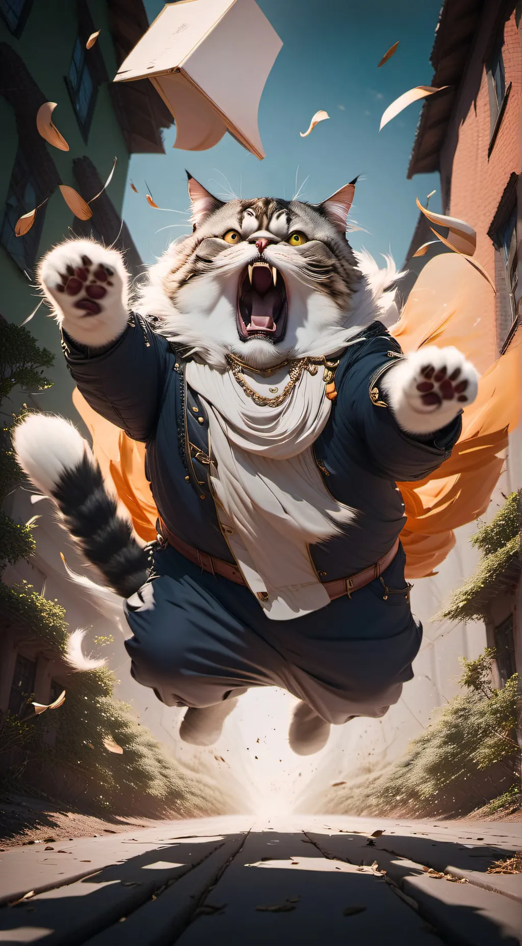 ai character: marsh background