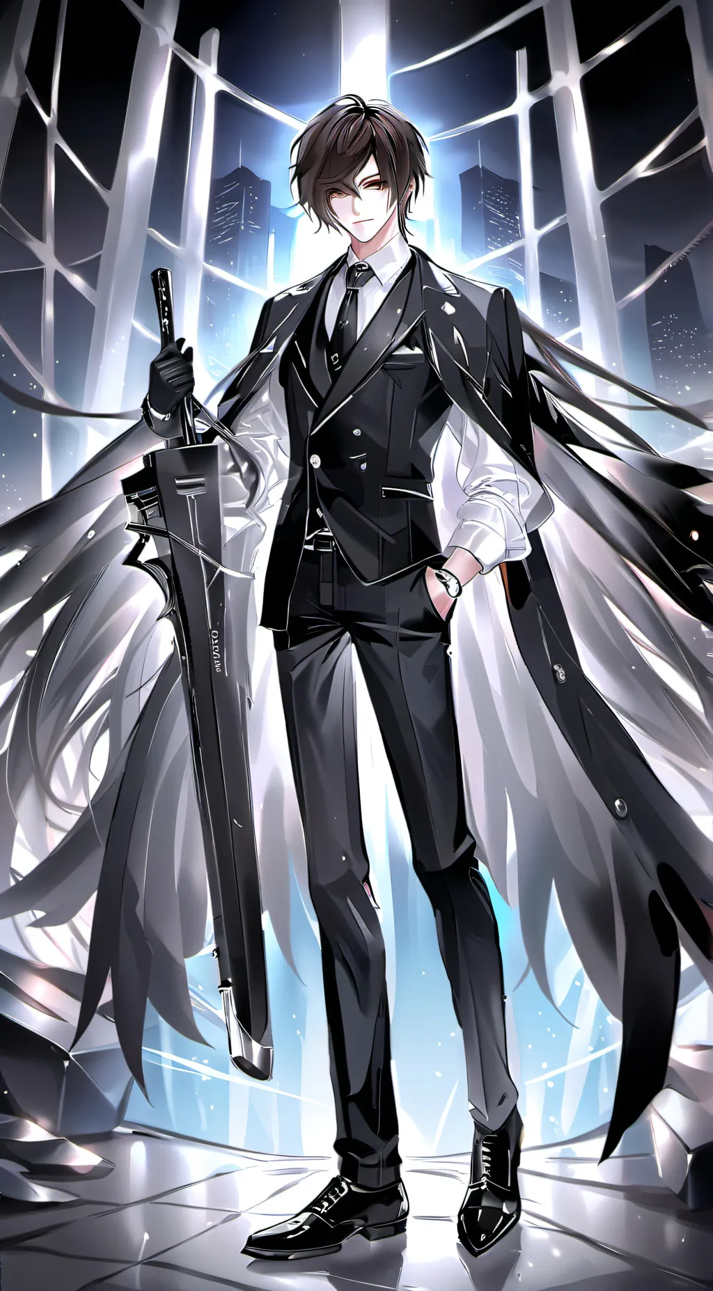 ai character: slender background