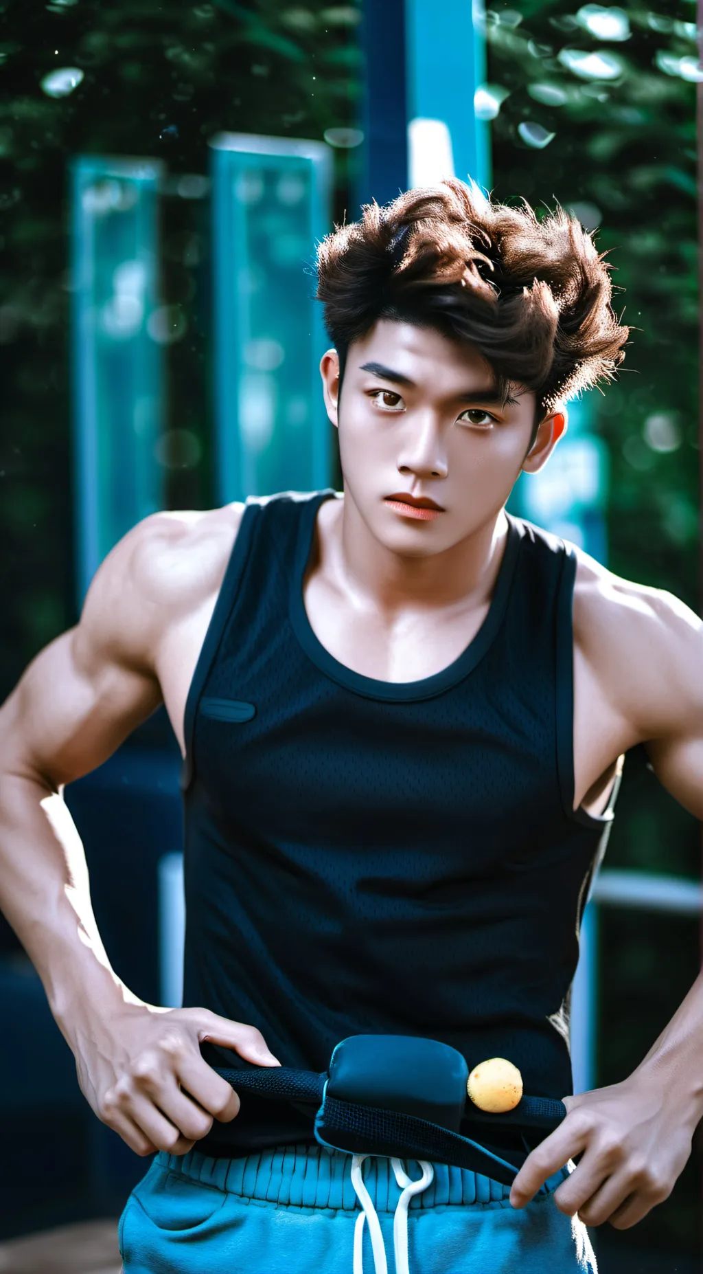 ai character: ashton  background