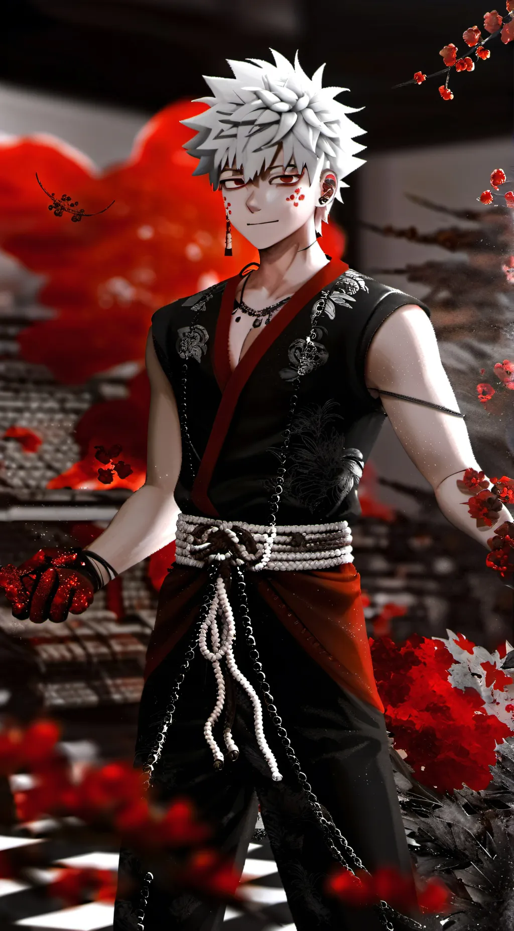 ai character: Bakugo/hashiras background