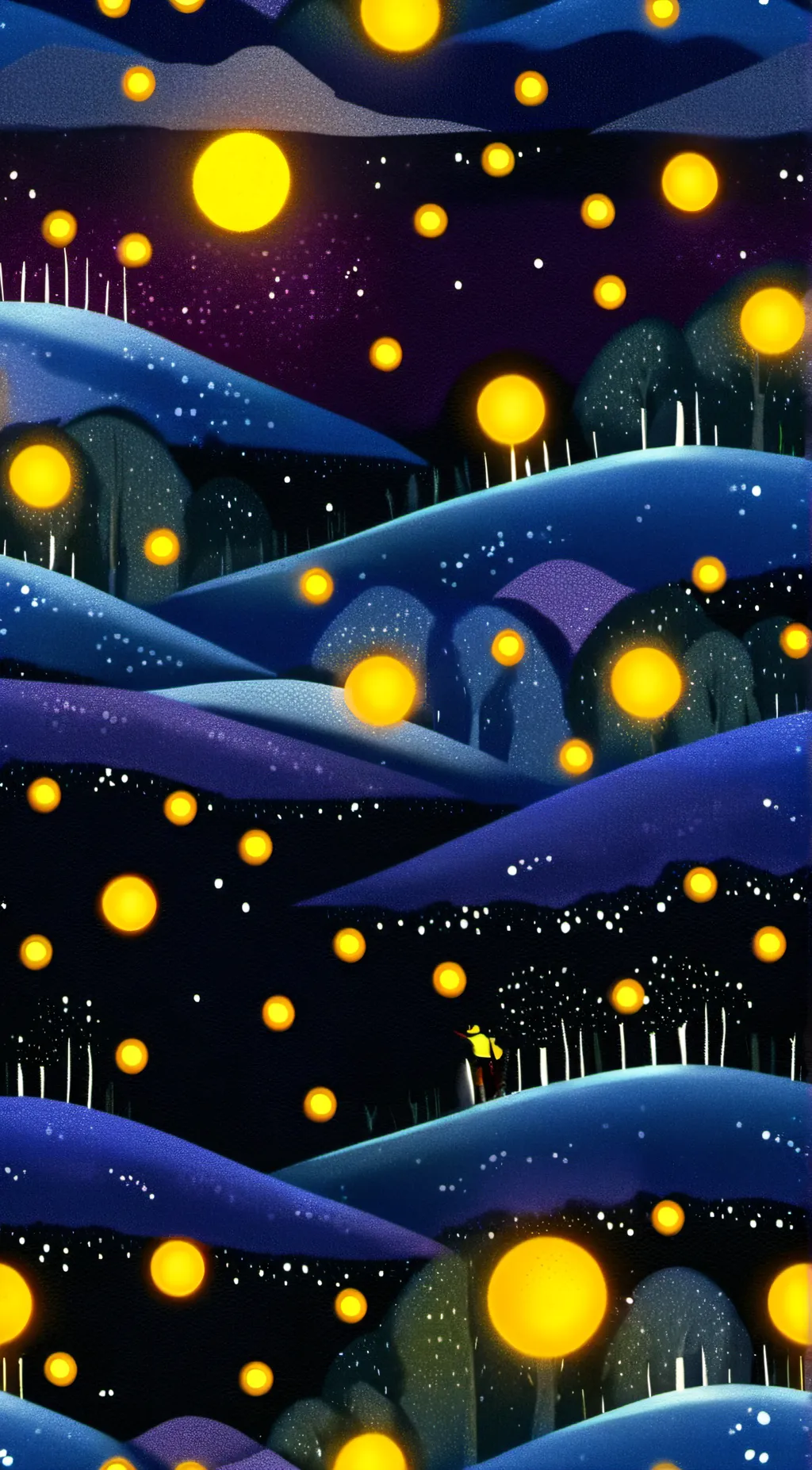 ai character: Yellow background