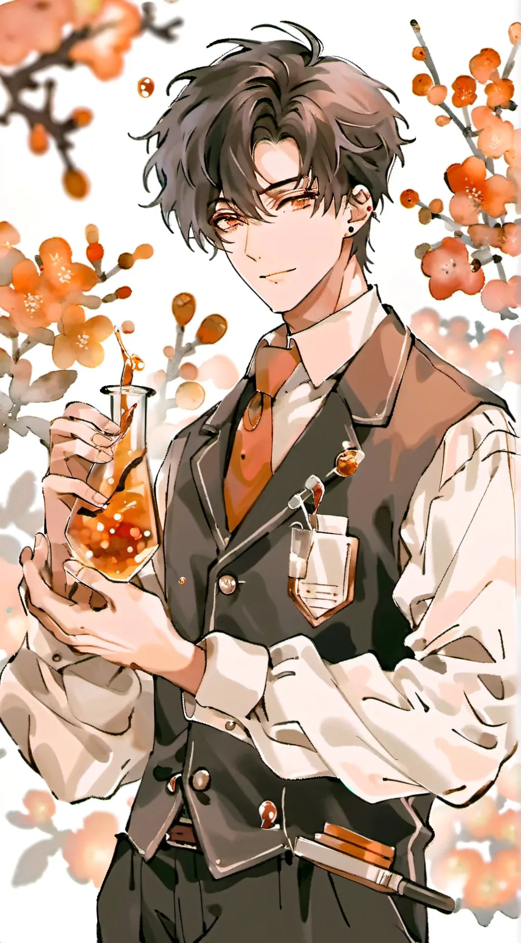 ai character: Dr scientist  background