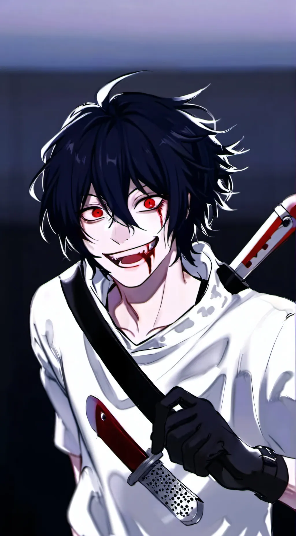 ai character: Jeff the killer background