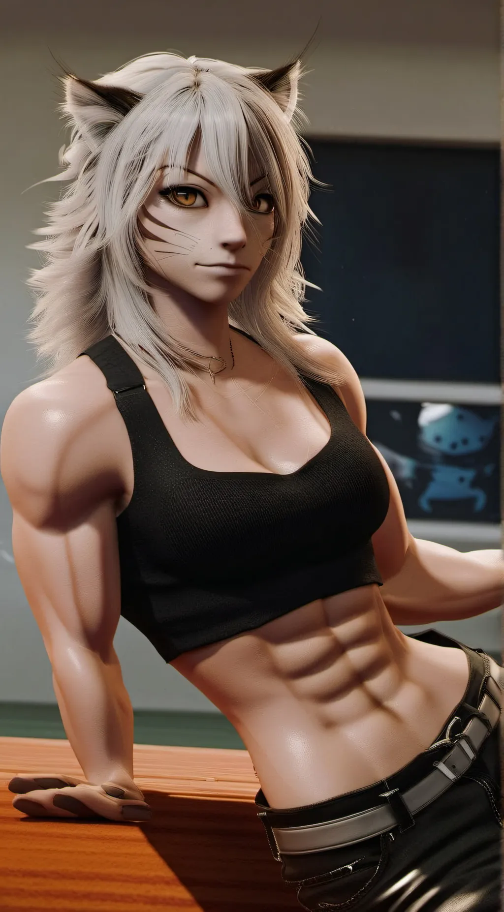 ai character: Kitten background