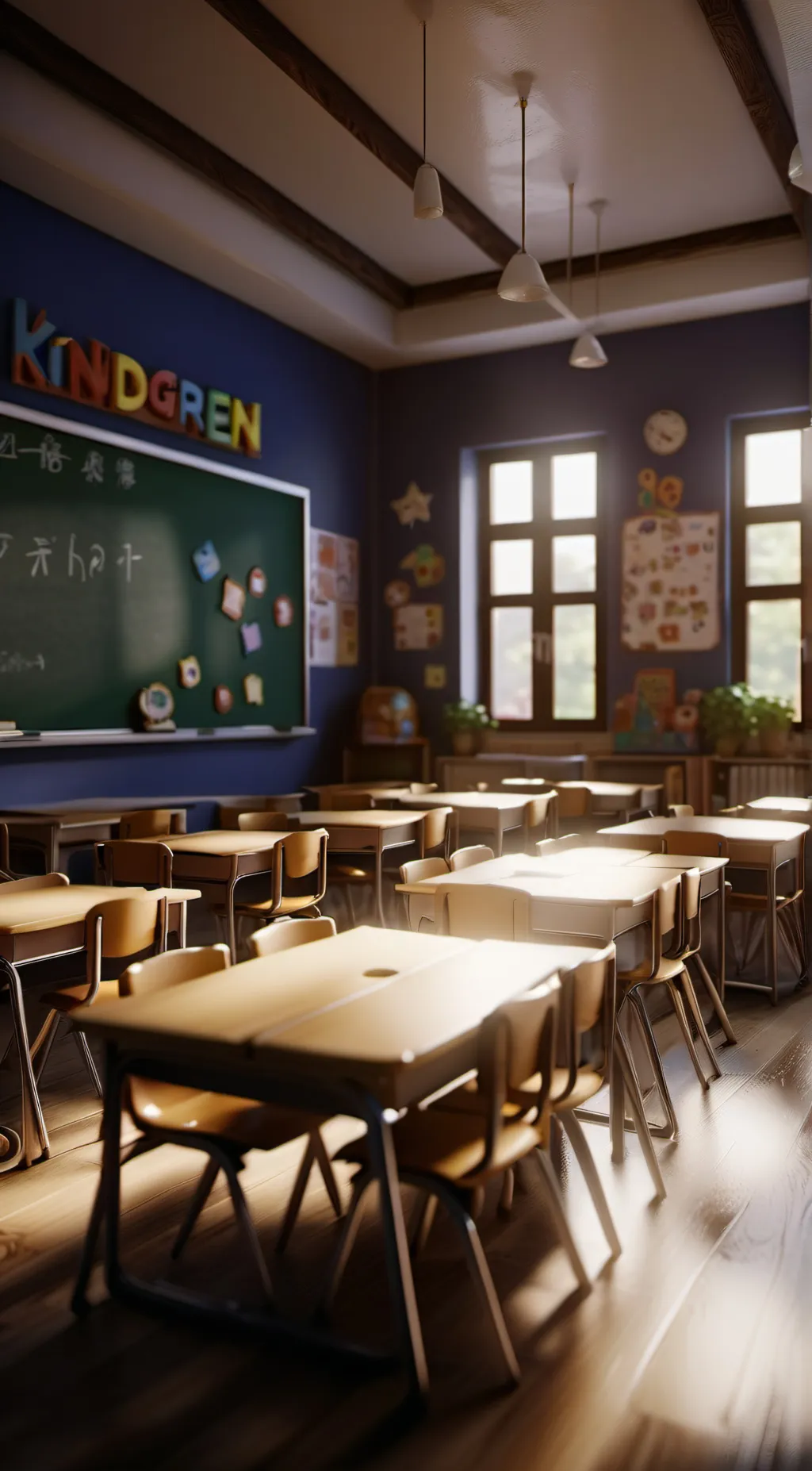 ai character: garden of banban background