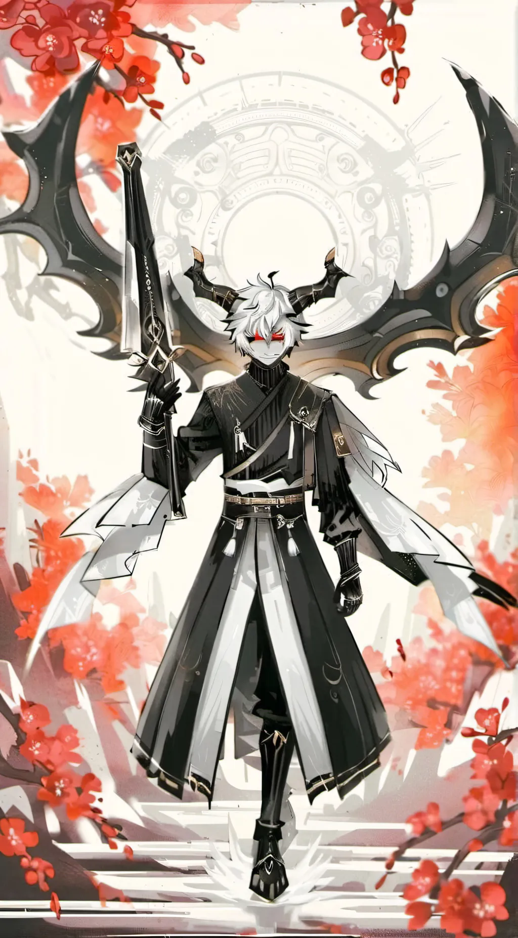 ai character: ash background